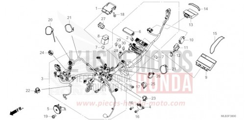 WIRE HARNESS CB750AP de 2023